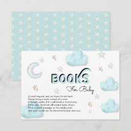 月と星 |ベビーシャワー挿入エンクロージャカード エンクロージャーカード
