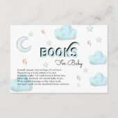 月と星 |ベビーシャワー挿入エンクロージャカード エンクロージャーカード (正面)