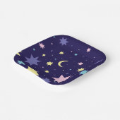 月と星 ペーパープレート (傾斜あり)