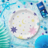 月と星 ペーパープレート (パーティー)
