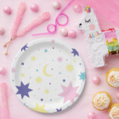 月と星 ペーパープレート (パーティー)