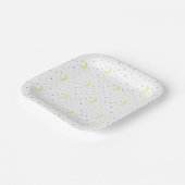 月と星。 ペーパープレート (傾斜あり)