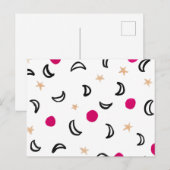 月と星 ポストカード (正面/裏面)