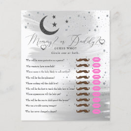 月と星 |ママのパパ |赤ちゃんシャワーゲーム