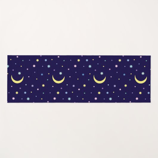 月と星。 ヨガマット (正面(横))