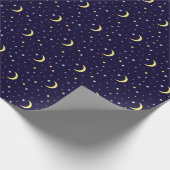 月と星。 ラッピングペーパー (角)
