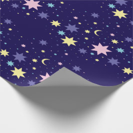 月と星 ラッピングペーパー
