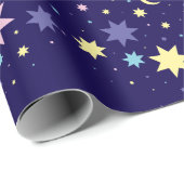 月と星 ラッピングペーパー (ロールコーナー)
