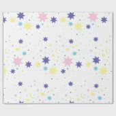 月と星 ラッピングペーパー (フラット)