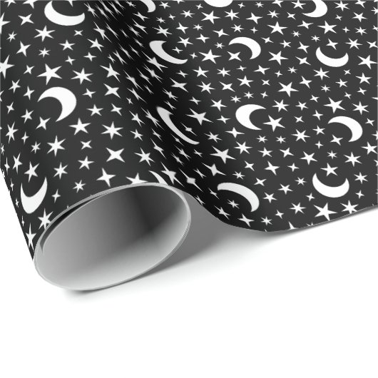 月と星 ラッピングペーパー (ロールコーナー)