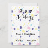 月と星 招待状 (正面)