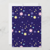 月と星 招待状 (裏面)