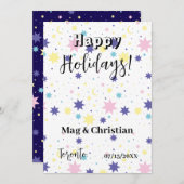 月と星 招待状 (正面/裏面)