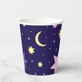 月と星 紙コップ