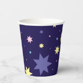 月と星 紙コップ (正面)