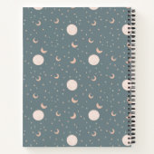 月と星 – 青 ノートブック (裏面)