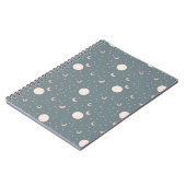 月と星 – 青 ノートブック (左側)