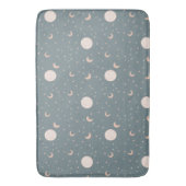 月と星 – 青 バスマット (正面縦)