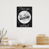 月と月と星であなたを愛している ポスター (キッチン)