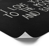 月と月のポスターアートが大好き ポスター (角)