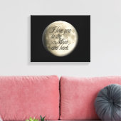 月と月を愛し、月をバック キャンバスプリント (インサイチュ (リビング))