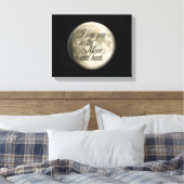 月と月を愛し、月をバック キャンバスプリント (インサイチュ (寝室))