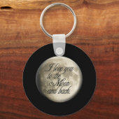 月と月を愛し、月をバック キーホルダー (正面)