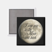 月と月を愛し、月をバック マグネット (正面/裏面)