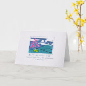 月と梅の花富士山カード カード (黄色い花)