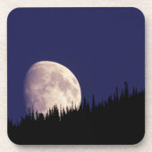 月と森 | Glacier National Park Montana コースター (正面)