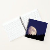 月と森 | Glacier National Park Montana ノートブック (内部)