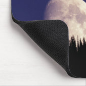 月と森 | Glacier National Park Montana マウスパッド (コーナー)