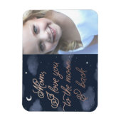 月と母の日 マグネット (縦)