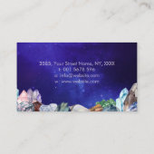 月と水の色の結晶の名刺 名刺 (裏面)