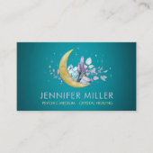 月と水の色の結晶の名刺 名刺 (正面)