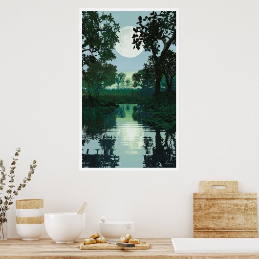 月と水2 ポスター (キッチン)