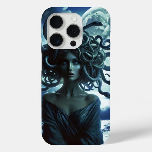 月と海の若き美しきメドゥーサ Case-Mate iPhoneケース (裏面)