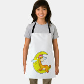 月と眠るキリン エプロン (インサイチュ)