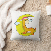 月と眠るキリン クッション (ブランケット)