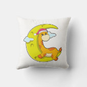 月と眠るキリン クッション (裏面)