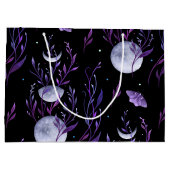 月と紫の蛾 ラージペーパーバッグ (裏面)
