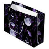 月と紫の蛾 ラージペーパーバッグ (正面アングル)