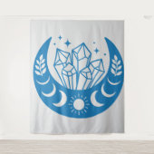 月と結晶 タペストリー (正面)