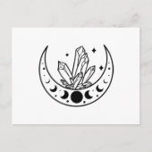 月と結晶 ポストカード (正面)