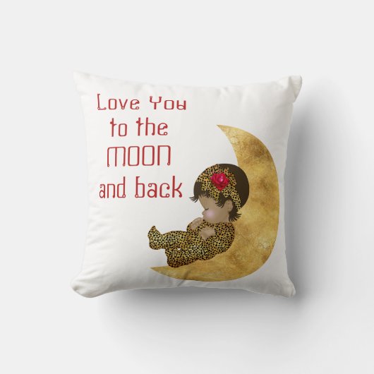 月と背ベビー枕 クッション (正面)