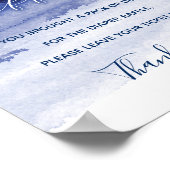 月と背中おむつラッフルサインにあなたを愛する ポスター (角)