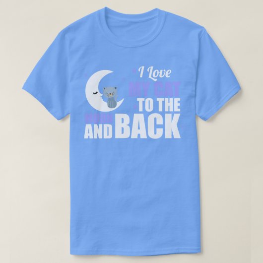 月と背中が大好き Tシャツ (デザイン正面)