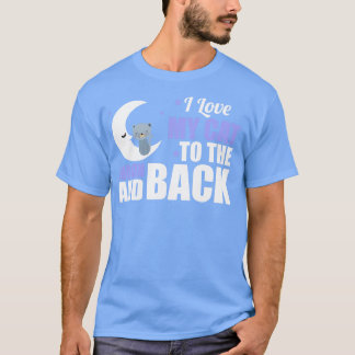 月と背中が大好き Tシャツ