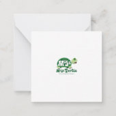 「月と背中にあなたを愛している」宇宙 ノートカード (裏面)