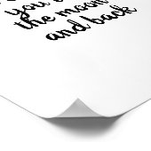 月と背中に向かって愛してる ポスター (角)